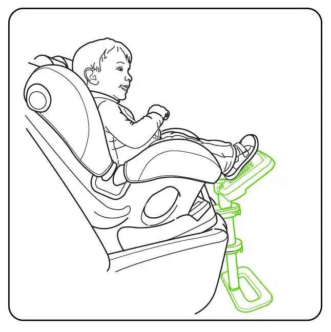 KneeGuardKids4 - Car Seat Footrest