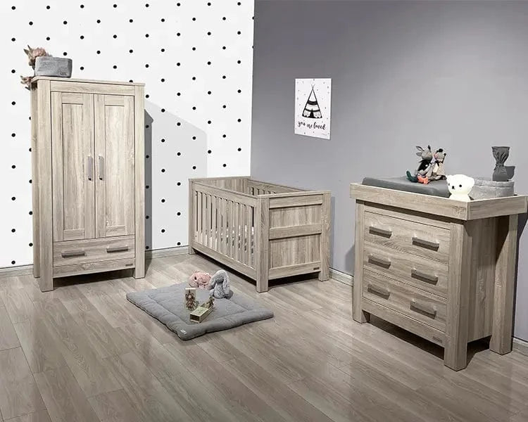 BabyStyle Bordeaux Ash 3-Piece Nursery Furniture Room Set