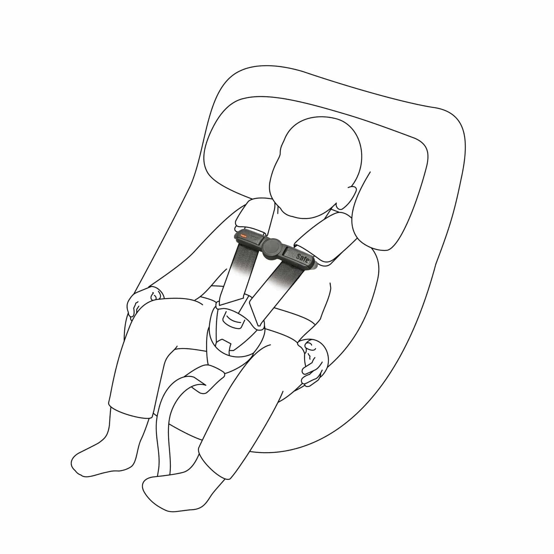 BeSafe Belt Keeper Accessory on Seat