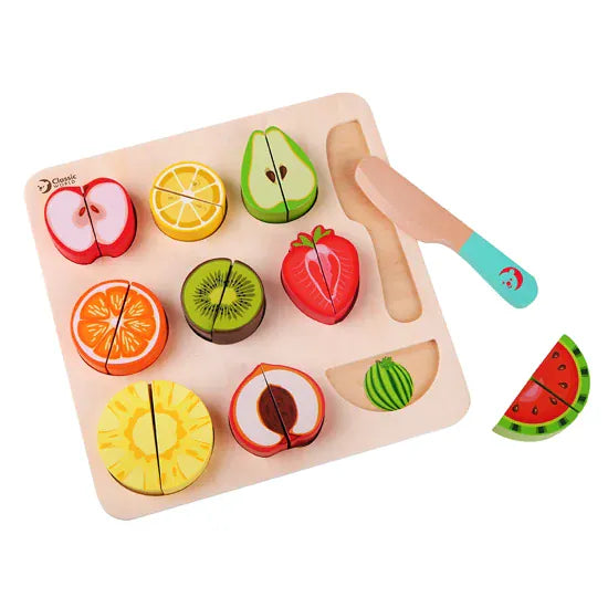 Classic World Cutting Fruit Puzzle Wooden Toy