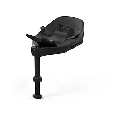 CYBEX Base S rotating ISOFIX car seat base in black with the Cloud S adapter fitted and load leg extended