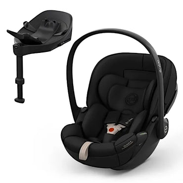CYBEX Cloud S i-Size baby car seat with Base S rotating ISOFIX base in Sepia Black Comfort fabric