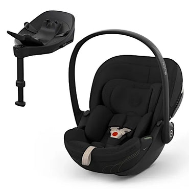 CYBEX Cloud S i-Size baby car seat with Base S rotating ISOFIX base in Sepia Black Style fabric