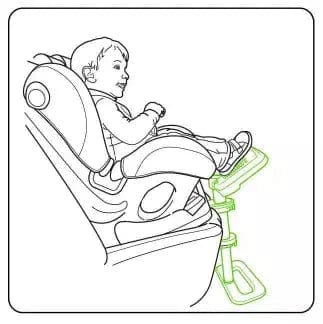 KneeGuardKids4 - Car Seat Footrest