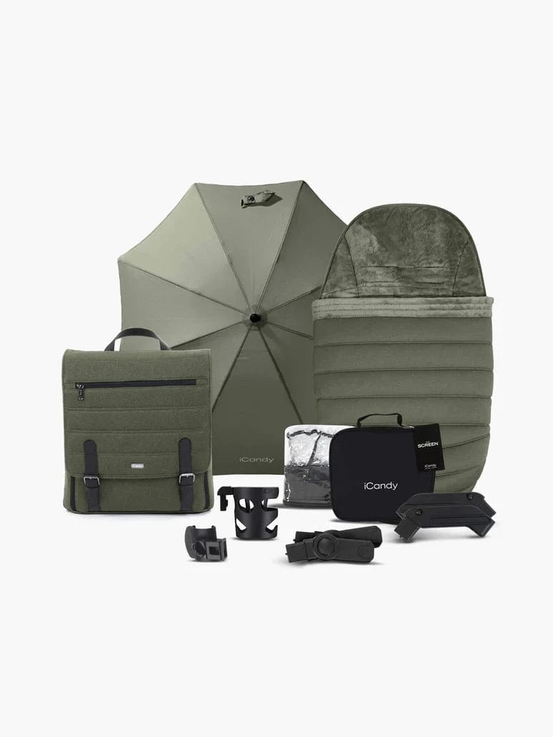Outlet - iCandy Peach 7 Pushchair + Accessories Bundle in Ivy