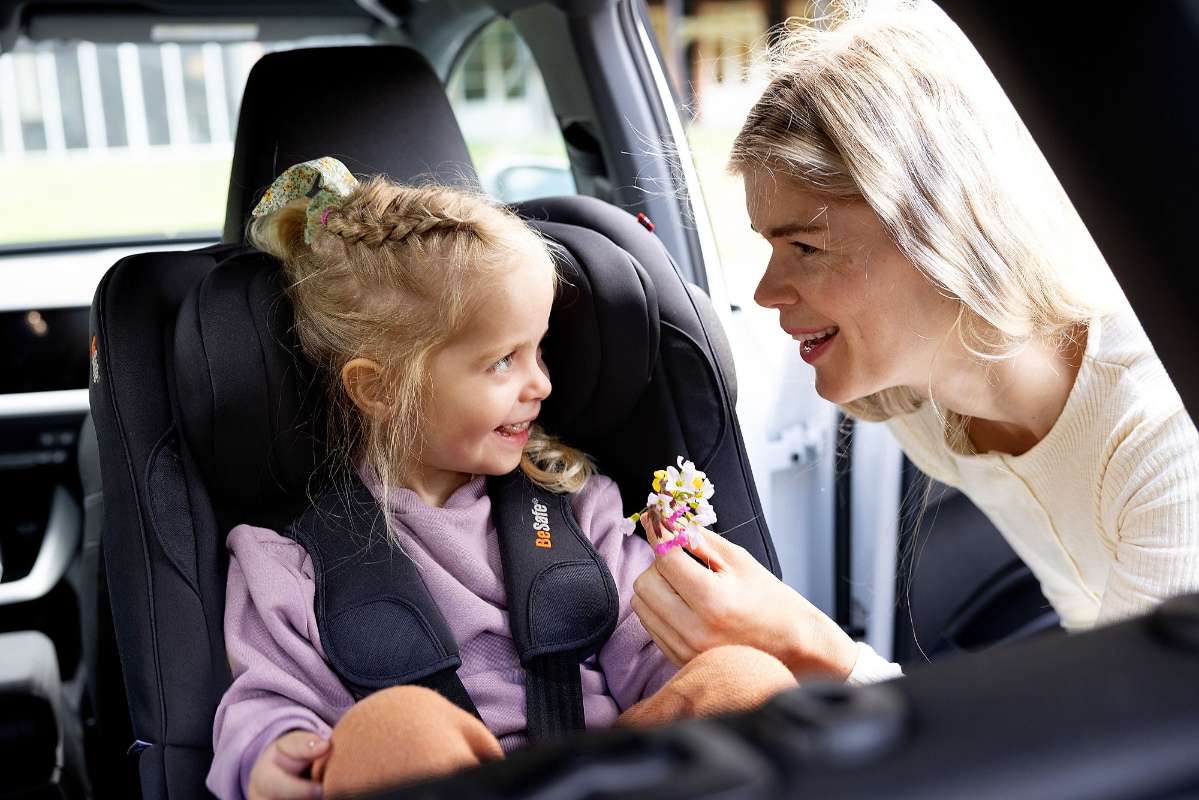 Child Sitting in a BeSafe Beyond Car Seat