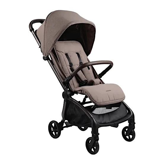 Bababing imi Compact Stroller in Minky — 3/4 front view