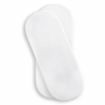 Clair de Lune 2 Pack Universal Cotton Moses Basket Fitted Sheets - 30 x 74 cm