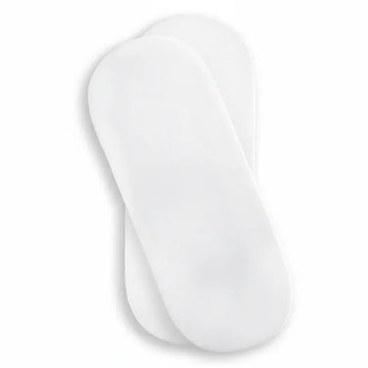 Clair de Lune 2 Pack Universal Cotton Moses Basket Fitted Sheets - 30 x 74 cm