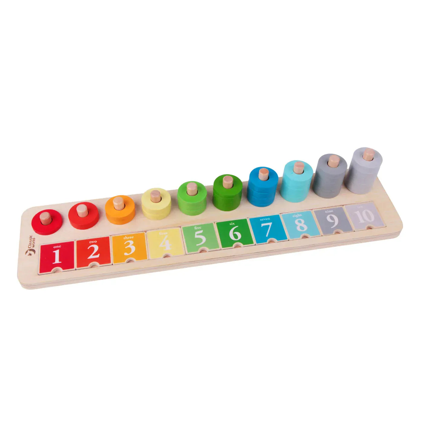 Classic World Counting Stacker Wooden Toy