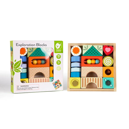 Classic World Exploration Blocks Wooden Toy