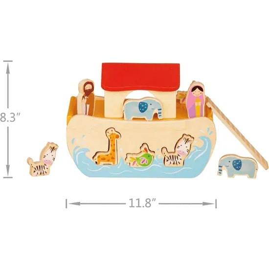 Classic World Noah's Ark Shape Sorter Wooden Toy