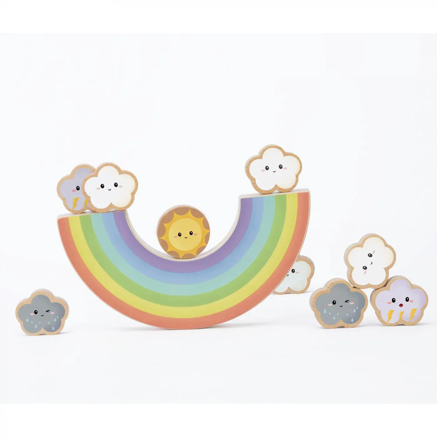 Classic World Rainbow Wooden Balancing Games