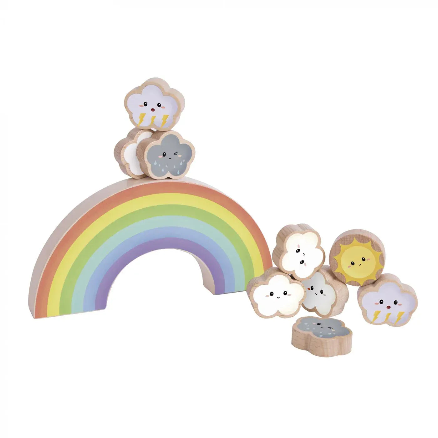 Classic World Rainbow Wooden Balancing Games