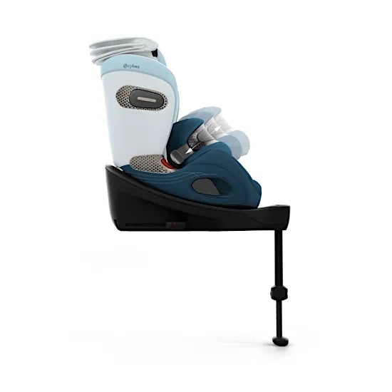 Side view of the CYBEX Anoris S showing the depth-adjustable impact shield with integrated airbag