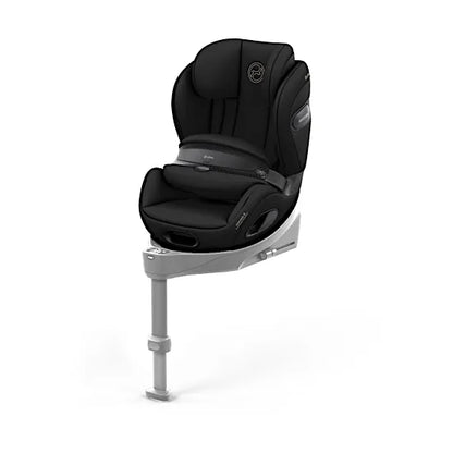CYBEX Anoris S i-Size airbag car seat in Sepia Black Comfort fabric on the Base S