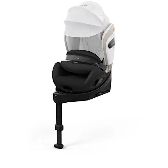 CYBEX Anoris Si i-Size airbag car seat with integrated ISOFIX base in Off White Style fabric with XXL sun canopy