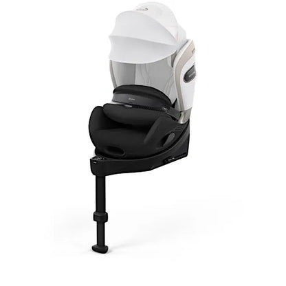 CYBEX Anoris Si i-Size airbag car seat with integrated ISOFIX base in Off White Style fabric with XXL sun canopy