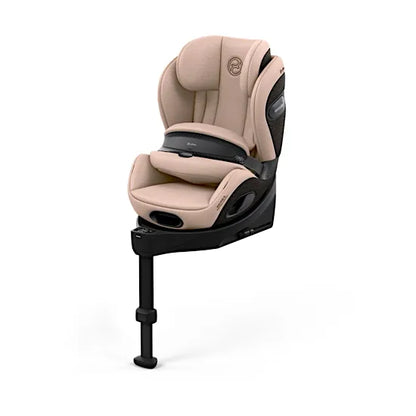 CYBEX Anoris Si i-Size airbag car seat with integrated ISOFIX base in Cozy Beige Comfort fabric