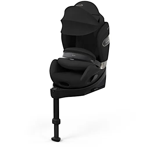 CYBEX Anoris Si i-Size airbag car seat with integrated ISOFIX base in Sepia Black Style fabric with XXL sun canopy