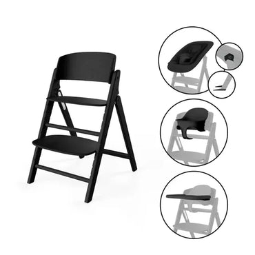 Cybex Click & Fold 4-in-1 Highchair Black