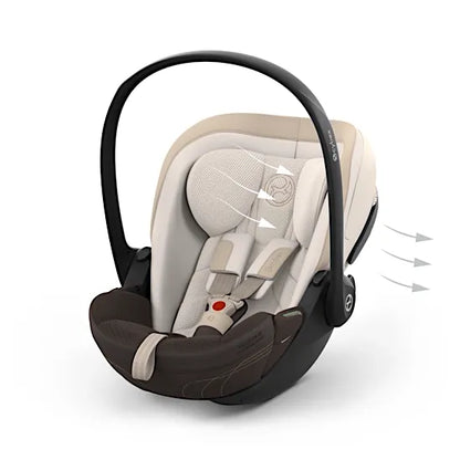 CYBEX Cloud S infant car seat with 3D mesh fabric and ventilated shell for all-round airflow