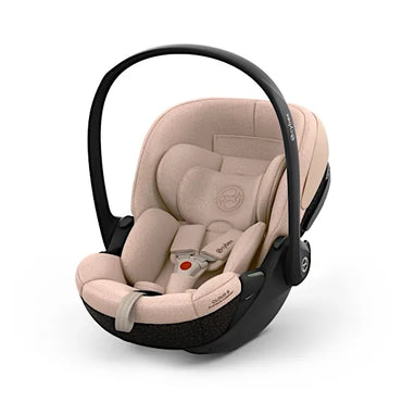 CYBEX Cloud S i-Size rotating baby car seat in Cozy Beige Comfort fabric