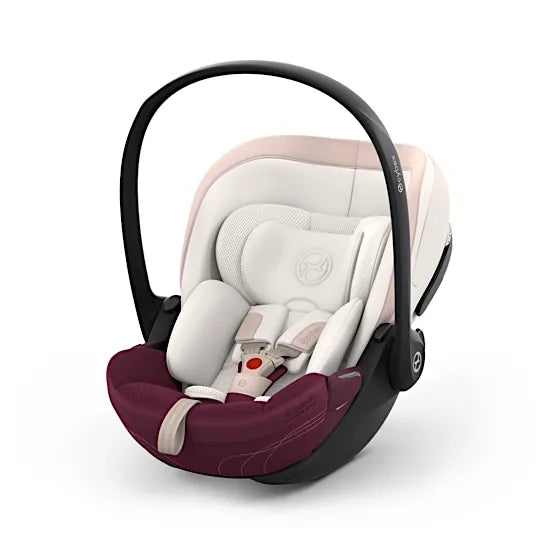 CYBEX Cloud S i-Size rotating baby car seat in Quartz Pink Style fabric