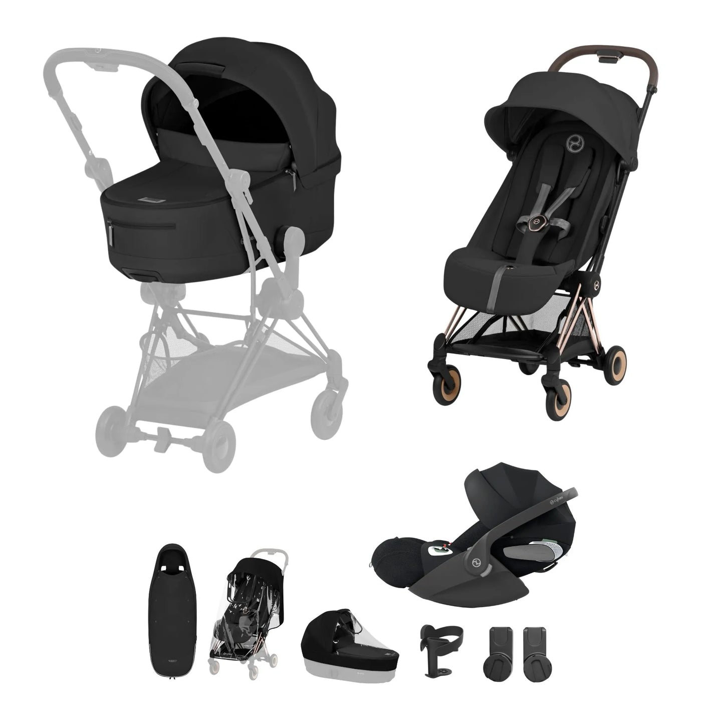 CYBEX Coya Pushchair Comfort Collection Ultimate Accessory Bundle