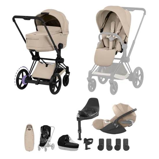 CYBEX e-Priam Electric Pushchair Comfort Collection Ultimate Accessory Bundle