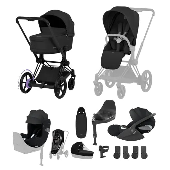 CYBEX e-Priam Electric Pushchair Comfort Collection Ultimate Birth & Beyond Bundle