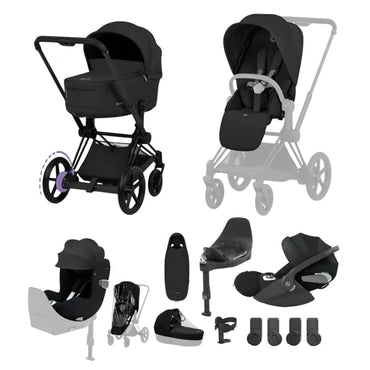 CYBEX e-Priam Electric Pushchair Comfort Collection Ultimate Birth & Beyond Bundle