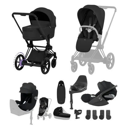 CYBEX e-Priam Electric Pushchair Comfort Collection Ultimate Birth & Beyond Bundle