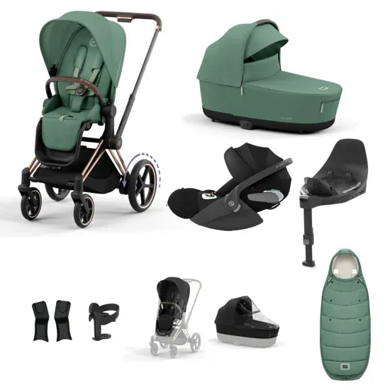 Cybex ePRIAM Pushchair Bundle Leaf Green