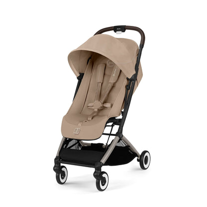 Beige Travel Stroller