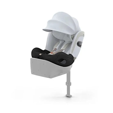 CYBEX Sirona S i-Size rotating rear-facing car seat in Misty Grey Style fabric with XXL sun canopy