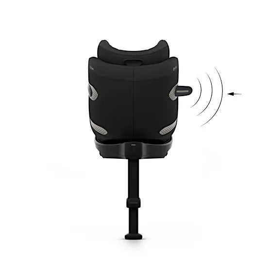 Rear view of the CYBEX Sirona Si car seat with L.S.P. side-impact protection extended