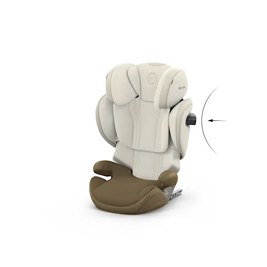 CYBEX Solution S booster seat with L.S.P. side-impact protection unfolding from the side