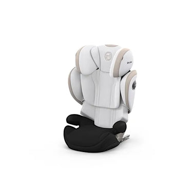 CYBEX Solution S i-Size high back booster car seat in Off White Style fabric