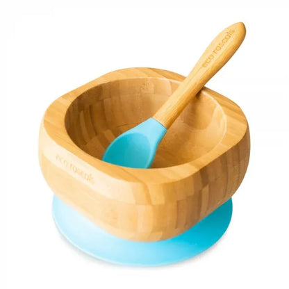 eco rascals Bamboo Baby Suction Bowl and Spoon Set
