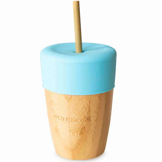 eco rascals Bamboo Cup with Two Straws