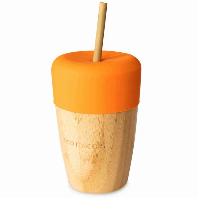eco rascals Bamboo Cup with Two Straws
