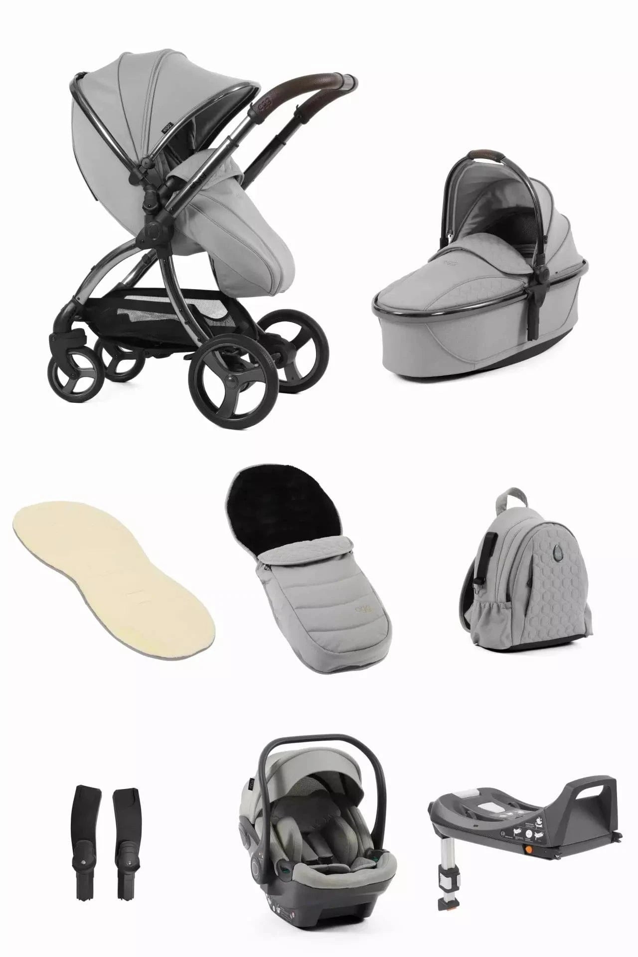 Egg3 Stroller Egg Pram Carbon Grey Egg3® Luxury Bundle (2024/25