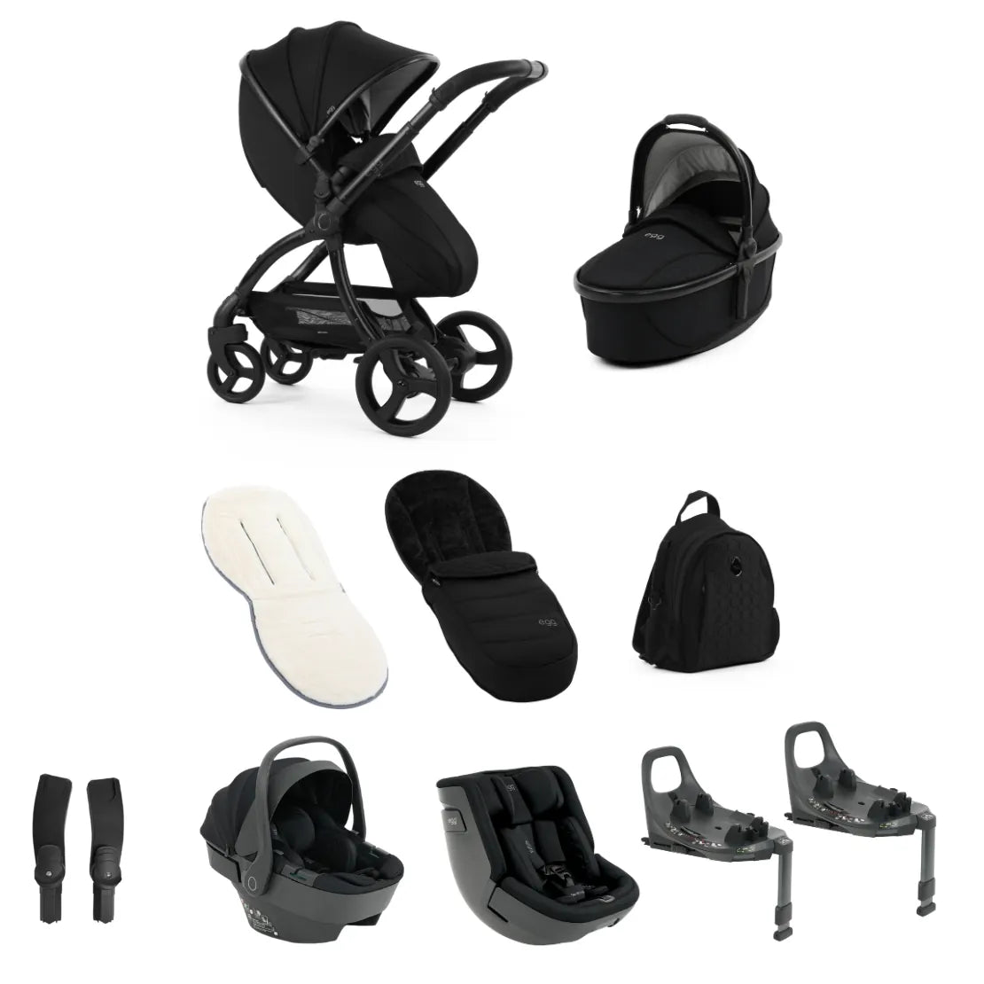 Egg3 Stroller 360 Luxury Family Travel System Bundle - Panther