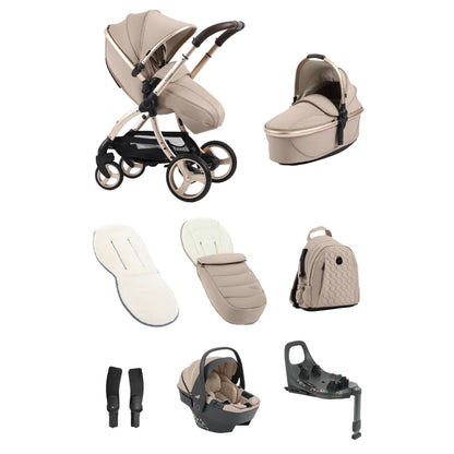 egg3 Luxury 360 Stroller Bundle - Feather