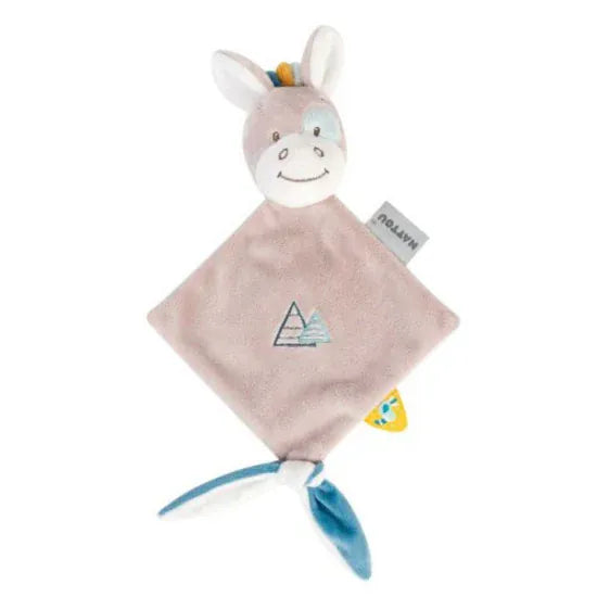Nattou Mini Donkey Comforter Soft Toy