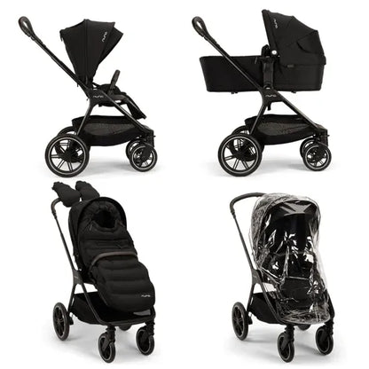 Nuna Triv Lx Pushchair All Season Set with Carrycot & Accessories