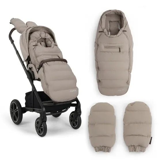 Nuna Winter Stroller Set | Footmuff & Mittens | Little Peas Nuna Winter Stroller Set | Footmuff & Mittens | Little Peas