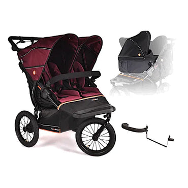 Out n About Nipper Double V6 Plus Pushchair Newborn & Toddler Bundle
