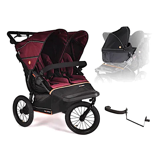Out n About Nipper Double V6 Plus Pushchair Newborn & Toddler Bundle